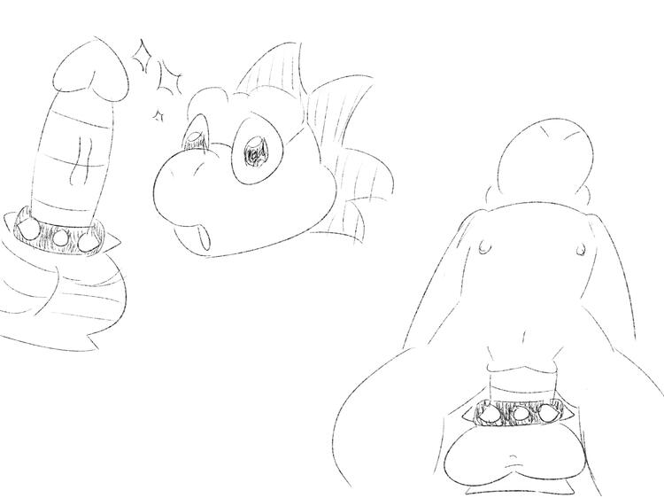 Bouncin on the dildo A bowser one to be like that. - Drawn Nobody Yoshi