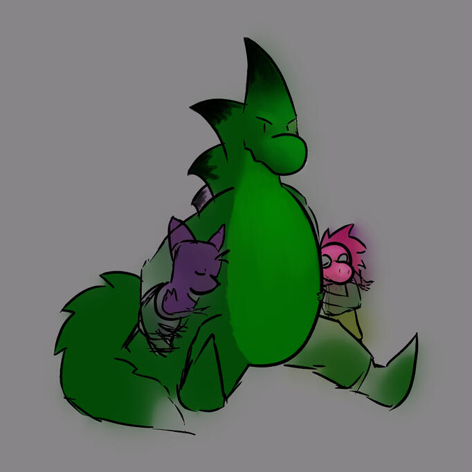 He protec, oh look an old oc.. - By Spiker ~