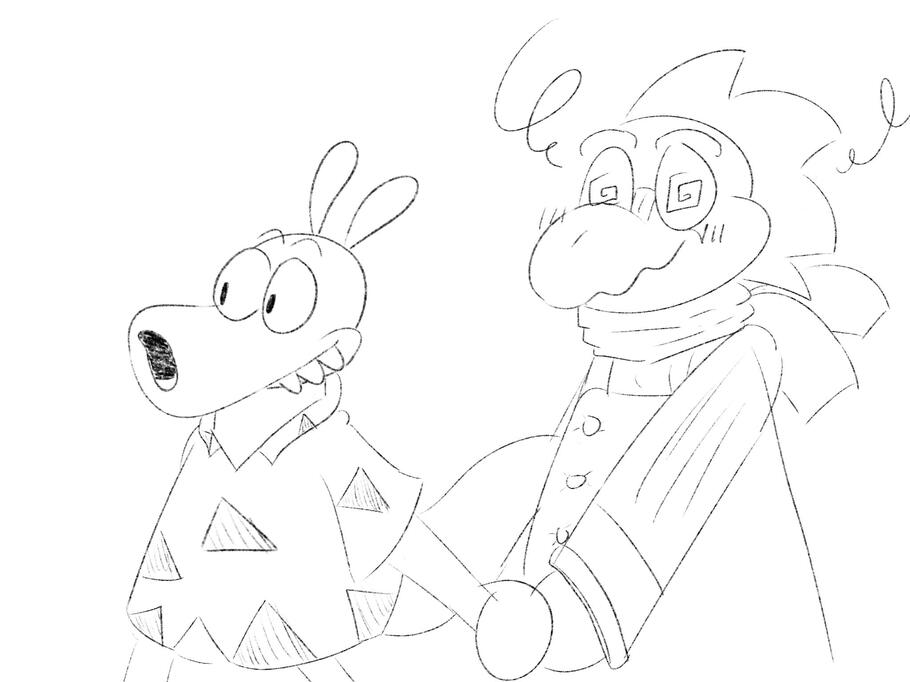 I adore Rocko alot, even enough of my sona to get their hand holded by him. -Drawn by Nobody Yoshi