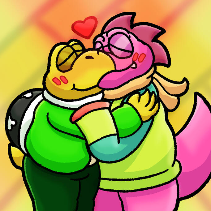We are officially a thing... but this was drawn on his national Val day.. ~ - LemmyKirby